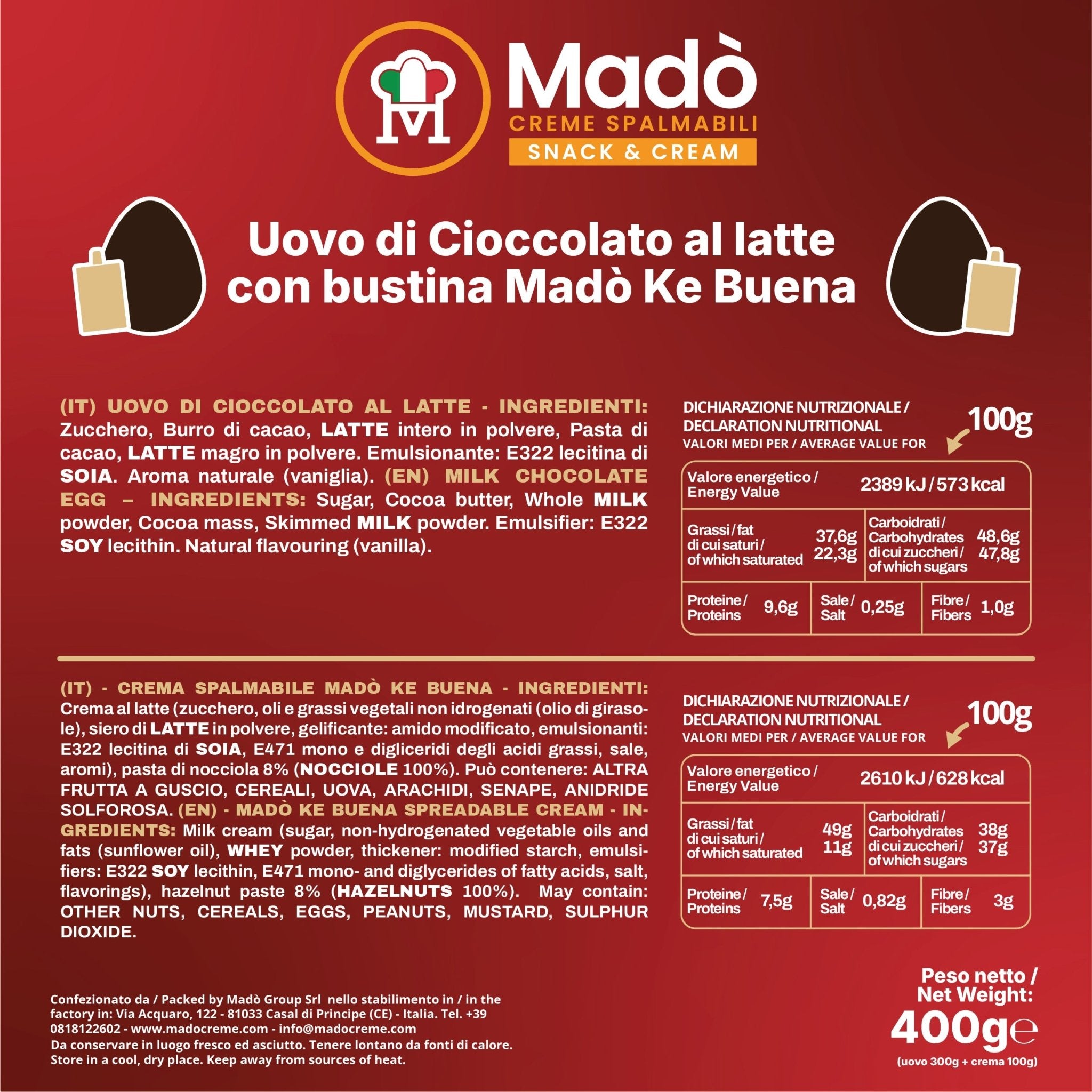 Uovo di Pasqua Madò Ke Buena - Madò Creme